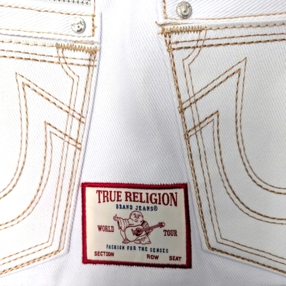BNWT - True Religion White Tote/Crossbody/Shoulder/Beach/School Bag/Purse - Picture 3 of 16